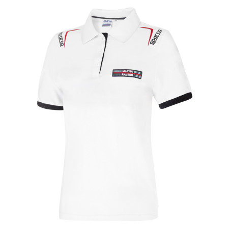 T-shirts Sparco MARTINI RACING lady`s polo shirt - white | races-shop.com
