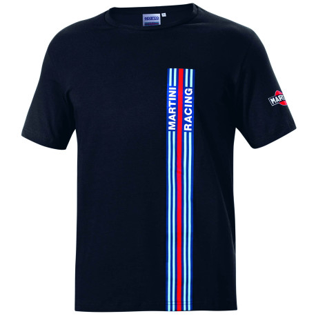T-shirts Sparco MARTINI RACING Stripes white T-shirt for men - black | races-shop.com