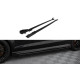Body kit and visual accessories Side Skirts Diffusers V1 Audi RS3 Sedan 8V Facelift (Black + Gloss Flaps) | races-shop.com