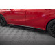 Body kit and visual accessories MAXTON DESIGN side skirts diffusers for Mercedes-Benz A 45 AMG W176 Facelift, black + gloss flaps | races-shop.com