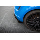 Body kit and visual accessories Rear Side Splitters Audi TT S 8S Facelift (Black-Red + Gloss Flaps) | races-shop.com
