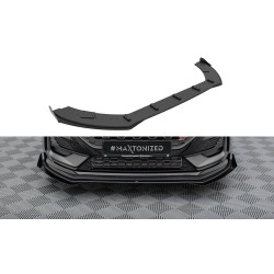 Front Splitter Ford Fiesta ST Mk8 Facelift (Black-Red + Gloss Flaps)
