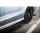 Body kit and visual accessories Side Skirts Diffusers Audi S3 / A3 S-Line Sedan 8V (Black-Red + Gloss Flaps) | races-shop.com