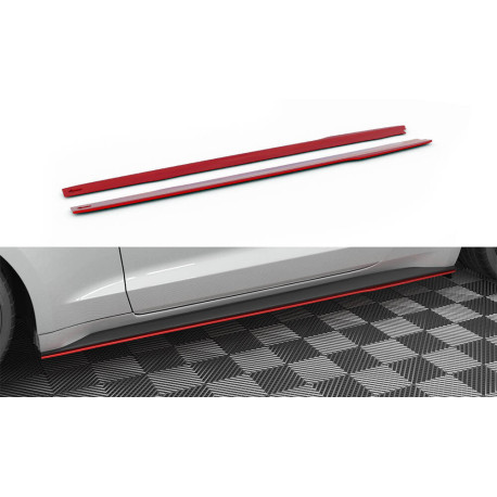 Body kit and visual accessories Side Skirts Diffusers V2 Ford Mustang Mk6 Facelift | races-shop.com