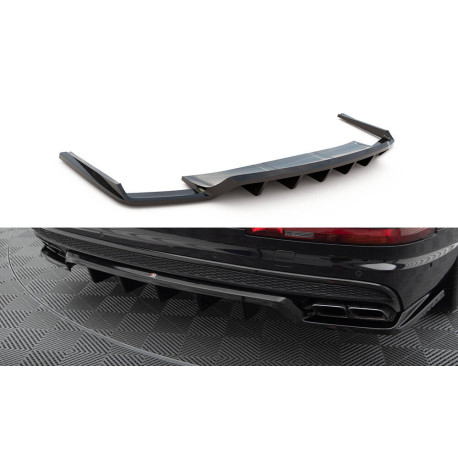 Body kit and visual accessories Central Rear Splitter (with vertical bars) Audi SQ7 Mk2 | races-shop.com