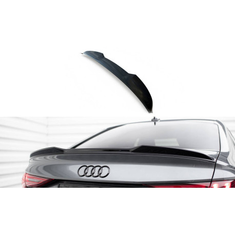 Body kit and visual accessories MAXTON DESIGN spoiler cap 3D for Audi A3 / A3 S-Line / S3 / RS3 Sedan 8Y, glossy black | races-shop.com