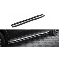 MAXTON DESIGN side skirts diffusers for Mercedes-Benz GLC AMG-Line X254, glossy black
