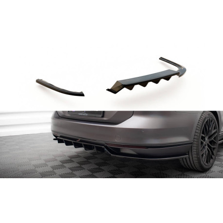 Body kit and visual accessories Central Rear Splitter (with vertical bars) Volkswagen Passat R-Line B8 | races-shop.com