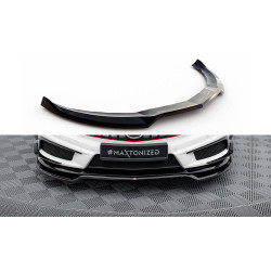MAXTON DESIGN front splitter for Mercedes-Benz A45 AMG W176, glossy black, V4