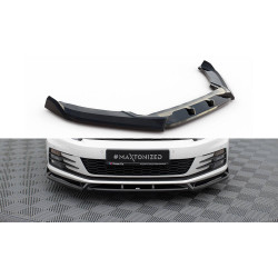MAXTON DESIGN front splitter for Volkswagen Scirocco Mk3 Facelift, glossy black, V2