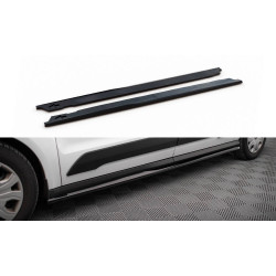 MAXTON DESIGN side skirts diffusers for Ford Transit Connect Mk2 Facelift, glossy black