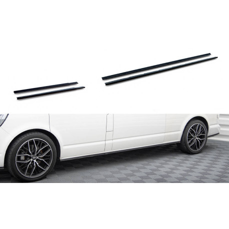 Body kit and visual accessories MAXTON DESIGN side skirts diffusers for Volkswagen T6 Long Facelift | races-shop.com
