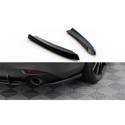 MAXTON DESIGN rear side splitters for Mazda 6 Mk3 Facelift, glossy black, V1