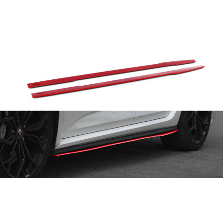 Body kit and visual accessories Side Skirts Diffusers V2 Renault Megane RS Mk4 | races-shop.com