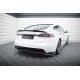 Body kit and visual accessories Central Rear Splitter (with vertical bars) V1 Tesla Model S Plaid Mk1 Facelift | races-shop.com