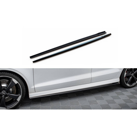 Body kit and visual accessories Side Skirts Diffusers V2 Audi RS3 Sedan 8V Facelift | races-shop.com