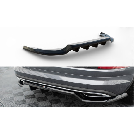 Body kit and visual accessories Central Rear Splitter (with vertical bars) Skoda Kodiaq Sportline Mk1 Facelift | races-shop.com