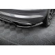 Body kit and visual accessories MAXTON DESIGN central rear splitter for Skoda Kodiaq Sportline Mk1 Facelift (with vertical bars), glossy black | races-shop.com