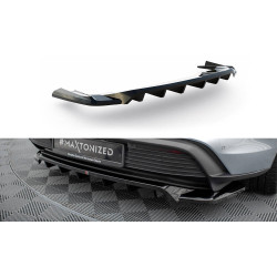 Central Rear Splitter (with vertical bars) Porsche Taycan / Taycan 4 / Taycan 4S / Taycan GTS Mk1