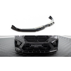 MAXTON DESIGN front splitter for BMW X5 M F95 Facelift, glossy black, V1