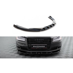 MAXTON DESIGN front splitter for Audi A8 D4 Facelift, glossy black