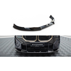 MAXTON DESIGN front splitter for BMW XM G09, glossy black, V2