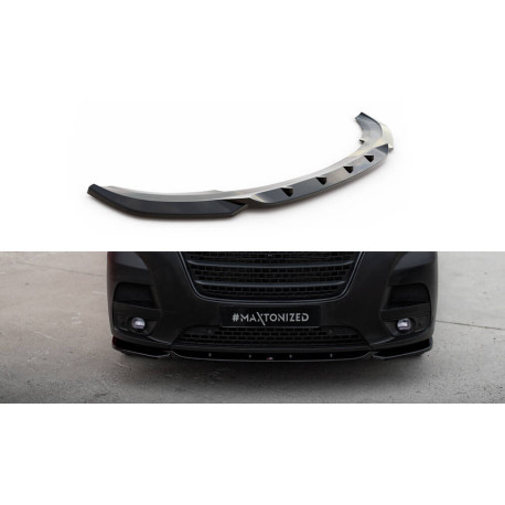 Body kit and visual accessories MAXTON DESIGN front splitter for Renault Master Mk3 Facelift, glossy black | races-shop.com