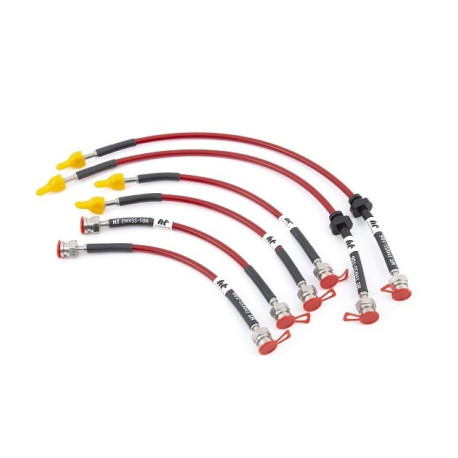 Brake pipes FORGE braided brake lines for Fiat 500 Abarth (non brembo) | races-shop.com