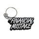 keychains PVC rubber keychain "Financial Mistake" | races-shop.com
