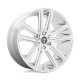 DUB aluminum wheels DUB S254 FLEX wheel 24x10 5X127 78.1 ET10, Chrome | races-shop.com