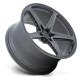 OHM aluminum wheels OHM AMP wheel 22x10 5X120 64.15 ET32, Matte gunmetal | races-shop.com