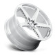 OHM aluminum wheels OHM AMP wheel 22x9 5X120 64.15 ET25, Silver machined | races-shop.com