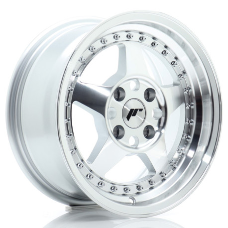 Aluminium wheels Japan Racing JR6 15x7 ET35 4x100 Silver Machined Face | races-shop.com