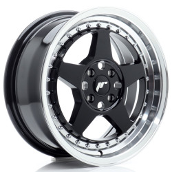 Japan Racing JR6 16x7 ET35 4x100 Gloss Black w/Machined Lip