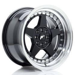 Japan Racing JR6 16x9 ET20 4x100/108 Gloss Black w/Machined Lip