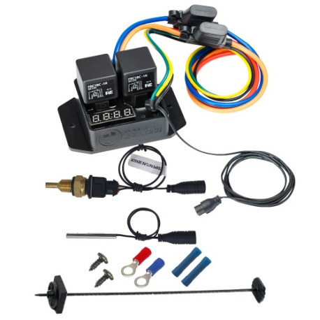 Water pumps Davies Craig digital thermatic fan switch 12V with 1/4" npt thermal sensor kit | races-shop.com