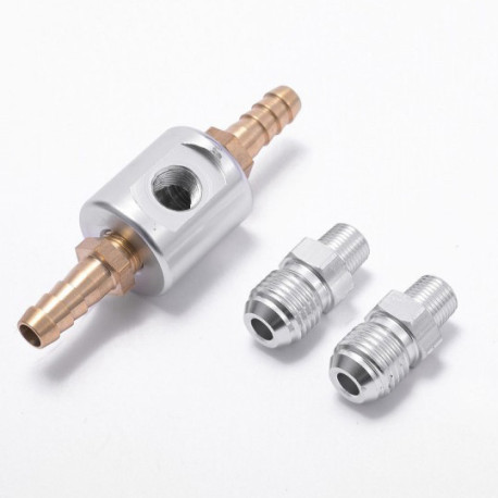 Adapters for mounting sensors Fuel pressure gauge adaptor kit (AN6 to 1/8NPT, 8mm to 1/8NPT) | races-shop.com