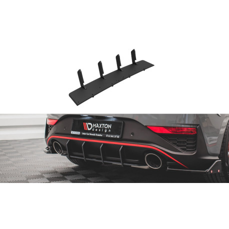Body kit and visual accessories MAXTON DESIGN Street Pro rear diffuser for Hyundai I30 N Hatchback Mk3 Facelift, black | races-shop.com