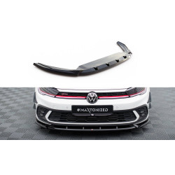MAXTON DESIGN front splitter for Volkswagen Polo GTI Mk6 Facelift, glossy black, V2
