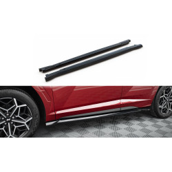 MAXTON DESIGN side skirts diffusers for Hyundai Tucson N-Line Mk4, glossy black