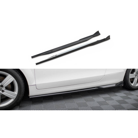 Body kit and visual accessories MAXTON DESIGN side skirts diffusers for Audi TT 8J, glossy black | races-shop.com