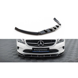 MAXTON DESIGN front splitter for Mercedes-Benz CLA C117 Facelift, glossy black