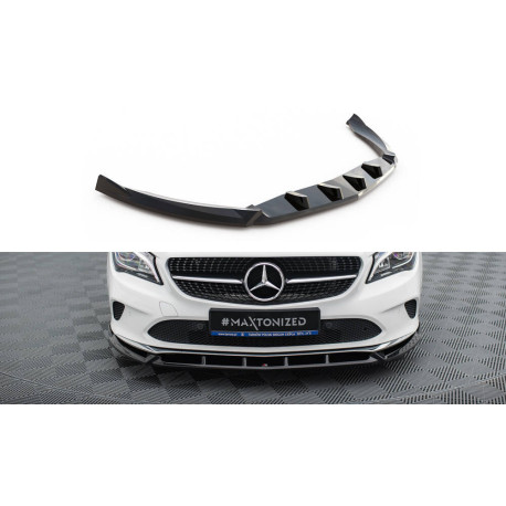 Body kit and visual accessories MAXTON DESIGN front splitter for Mercedes-Benz CLA C117 Facelift, glossy black | races-shop.com