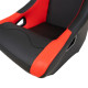 Sport seats without FIA approval RACING SEAT BASIC PVC black-red | races-shop.com