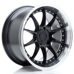 Japan Racing JR41 18x9,5 ET15-35 5H BLANK Glossy Black w/Machined Lip