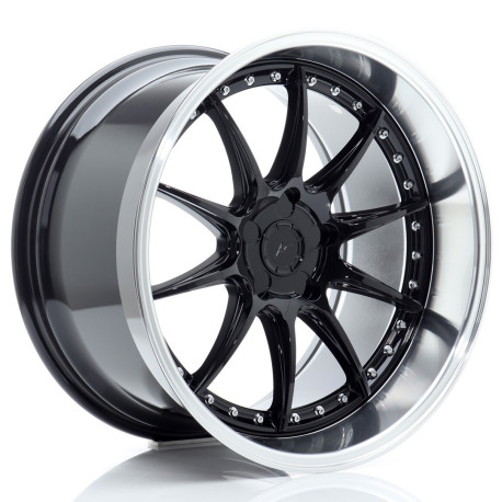 Aluminium wheels Japan Racing JR41 19x11 ET12-25 5H BLANK Glossy Black w/Machined Lip | races-shop.com