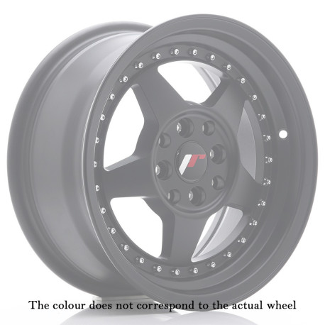 Aluminium wheels Japan Racing JR6 18x8 ET20-35 5H BLANK Gloss Black w/Machined Lip | races-shop.com