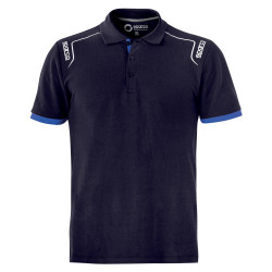 SPARCO Portland Polo shirt Tech stretch plus navy blue OPENED