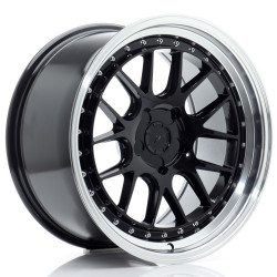 Japan Racing JR40 18x9,5 ET15-35 5H BLANK Glossy Black w/Machined Lip