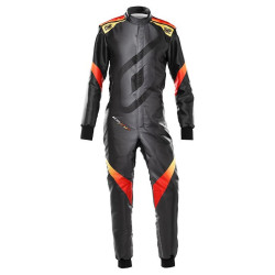 FIA children`s karting suit OMP KS-X ART, black/yellow/red